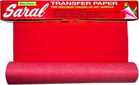 RED SARAL Wax-Free Transfer (Tracing) Paper for Precision Tracing on Any Surface-12 inches x 12 Foot roll in Saudi Arabia