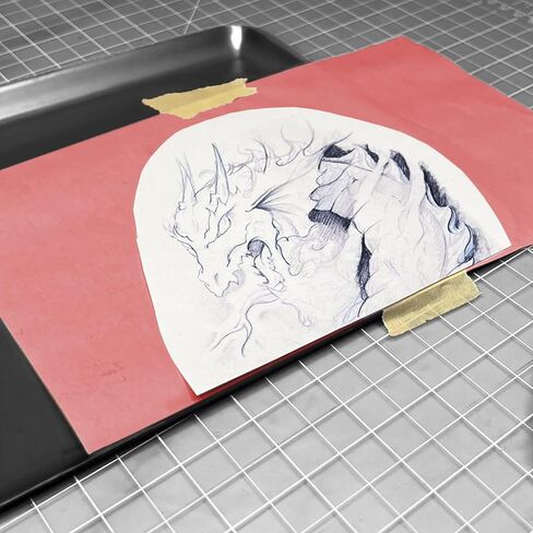 RED SARAL Wax-Free Transfer (Tracing) Paper for Precision Tracing on Any Surface-12 inches x 12 Foot roll in Saudi Arabia