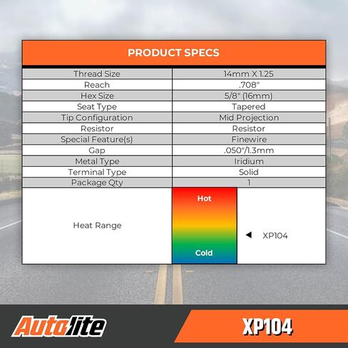 Autolite Iridium XP Automotive Replacement Spark Plug, XP104 (1 Pack) in Saudi Arabia