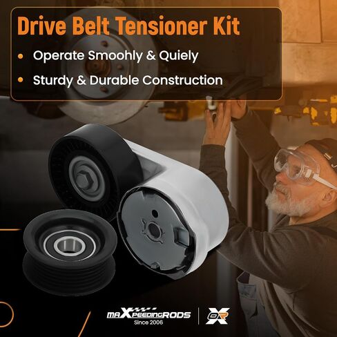 maXpeedingrods Tensioner Pulley Idler Pulley and Belt Tensioner Kit for Dodge Grand Caravan/Charger/Durango/Journey/Challenger/Avenger for Ram/Chrysler/Jeep 3.6L V6 Replace# 39282 38082 in Saudi Arabia