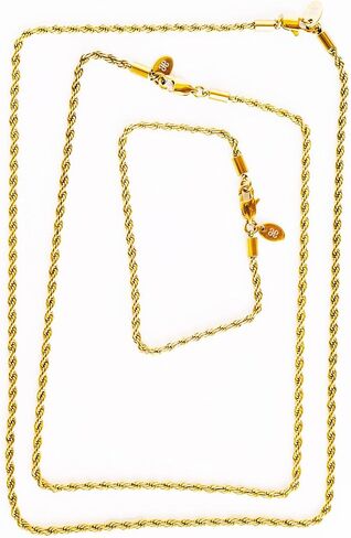 Gold Bracelets for Men Women - 18K Gold Plated, Waterproof, Tarnish-Free, Durable, Break Proof Twist Chain Gold Bracelet, Stainless Steel, Gold Plated in Saudi Arabia