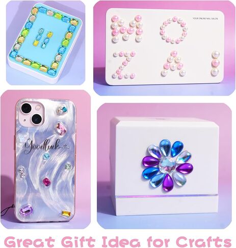 Gem Stickers for Kids Shiny Self Adhesive Stick On Rhinestones Sparkle Jewel Diamond Glitter 3D Gemstones Flower Bling Decorative Plastic Material for Craft Supplies(196Pcs, 7 Sheets) in Saudi Arabia
