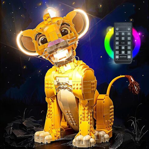 LED Lighting Compatible with Lego Young Simba The Lion King 43247, Light Kit Compatible with Lego 43247, Giving Light to Model, NOT Included The Model Set(RC Model) in Kuwait