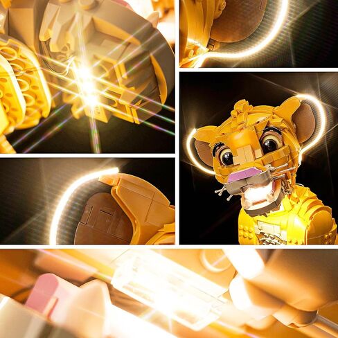 LED Lighting Compatible with Lego Young Simba The Lion King 43247, Light Kit Compatible with Lego 43247, Giving Light to Model, NOT Included The Model Set(RC Model) in Kuwait