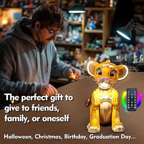 LED Lighting Compatible with Lego Young Simba The Lion King 43247, Light Kit Compatible with Lego 43247, Giving Light to Model, NOT Included The Model Set(RC Model) in Kuwait