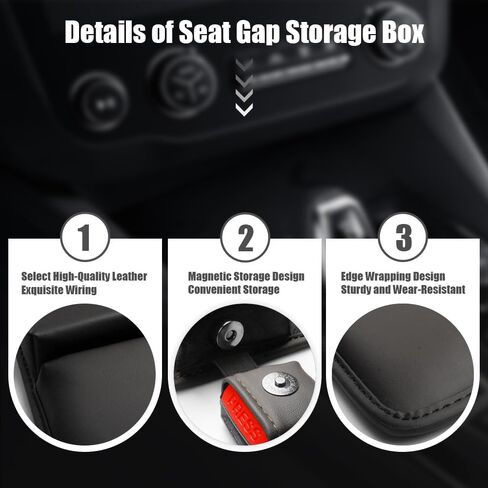 JDDRY Car Seat Gap Filler,Car Seat Gap Storage Organizer,Car Side Seat Gap Filler with Cup Holder,Seat Gap Organizer for Phones/Glasses/Keys(Driver Side with Clip-Black,1PC) in Saudi Arabia