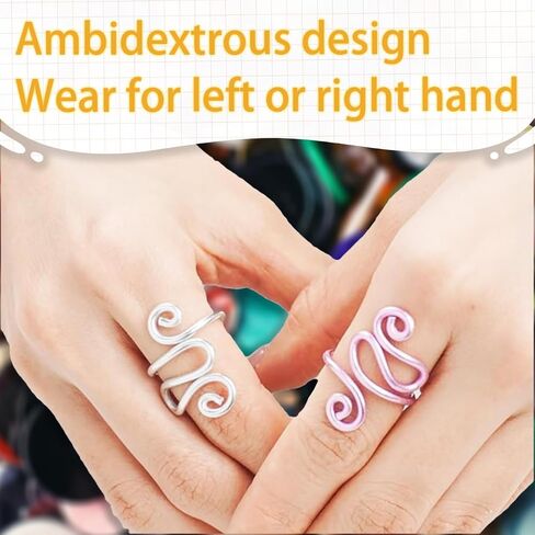 10 PCS Hand Crochet Tension Rings, Crochet Finger Guard, Yarn Tension Control Rings for Lefties and Righties, Adjustable Companion Rings, Gifts for Hand Crocheters Knitters, Moms in Saudi Arabia