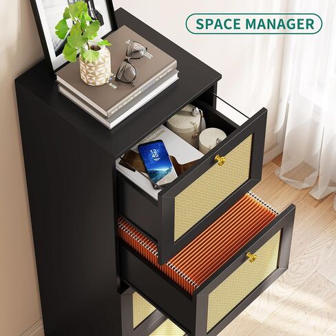 YITAHOME File Cabinets for Home Office 4 Drawer Filing Cabinet Office Vertical Files Storage File Drawers for A4 & Letter-Sized Documents,White in Saudi Arabia