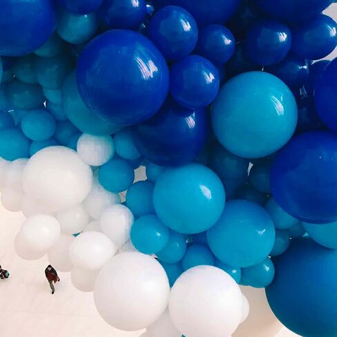 PartyWoo Black Balloons, 52 pcs 12 Inch Black Balloons, Latex Balloons for Balloon Garland or Balloon Arch as Birthday Party Decorations, Wedding Decorations, Baby Shower Decorations, Black-Y18 in Saudi Arabia