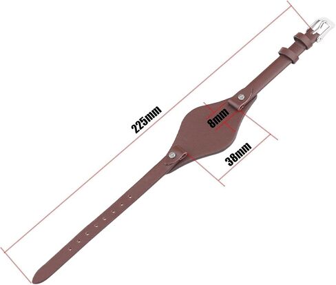 8 mm Leather Watch Band replacement for Fossil ES2829 ES2830 ES3060 ES3076 ES3077 Strap Wirstband accessories for Men and Women in Saudi Arabia