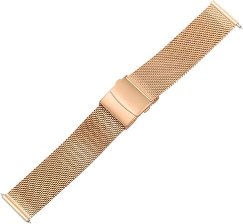 HARFINGTON Stainless Steel Mesh Watch Band Quick Release Metal Watch Strap Adjustable Fold Clasp Replacement Bands for Men Women in Saudi Arabia