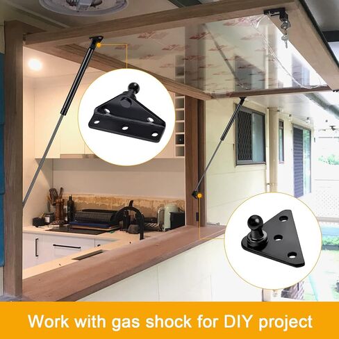 Qty (2) SPD-GSNI-5300-20 C16-08568 20in 20lb/89N Universal Gas Strut Spring with Mounting Brackets- Shock Lift Support for RV Entry Door, Motorhome Door, RV Bed, Boat Hatch Lid, Camper Shell in Kuwait
