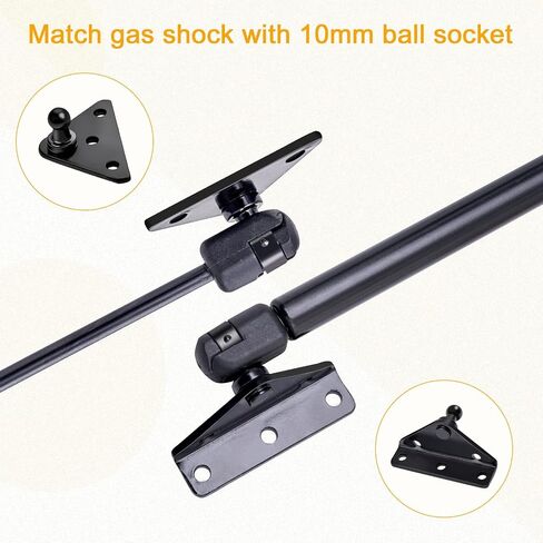 Qty (2) SPD-GSNI-5300-20 C16-08568 20in 20lb/89N Universal Gas Strut Spring with Mounting Brackets- Shock Lift Support for RV Entry Door, Motorhome Door, RV Bed, Boat Hatch Lid, Camper Shell in Kuwait