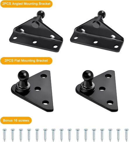 Qty (2) SPD-GSNI-5300-20 C16-08568 20in 20lb/89N Universal Gas Strut Spring with Mounting Brackets- Shock Lift Support for RV Entry Door, Motorhome Door, RV Bed, Boat Hatch Lid, Camper Shell in Kuwait