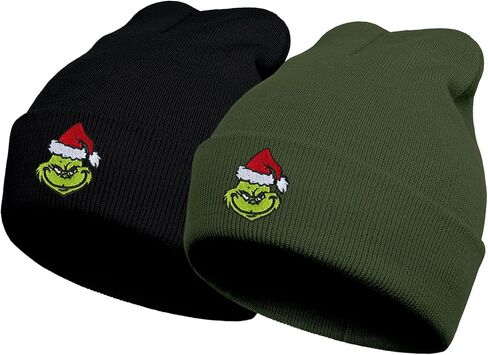 Beanie Hat for Adult Men Women Embroidery Winter Beanie Knitted Skull Cap in Saudi Arabia