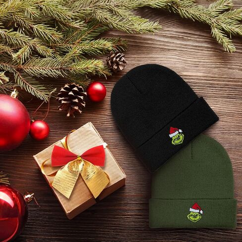 Beanie Hat for Adult Men Women Embroidery Winter Beanie Knitted Skull Cap in Saudi Arabia
