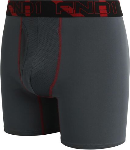 AND1 Men's Underwear Boxer Briefs - 10 Pack Performance Stretch Compression Boxers for Men with Functional Fly Pouch (S-3XL) in Saudi Arabia
