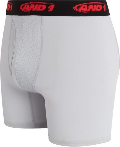 AND1 Men's Underwear Boxer Briefs - 10 Pack Performance Stretch Compression Boxers for Men with Functional Fly Pouch (S-3XL) in Kuwait