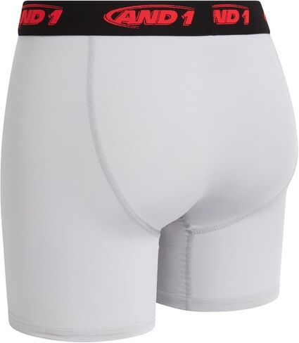 AND1 Men's Underwear Boxer Briefs - 10 Pack Performance Stretch Compression Boxers for Men with Functional Fly Pouch (S-3XL) in Kuwait