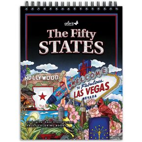 ColorIt France Adult Coloring Book, 50 Picture Perfect Coloring Pages of French Landscapes and Famous Landmarks, Printed on Thick Paper with Spiral Binding, Hardback Covers, and Ink Blotter Paper in Kuwait