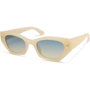 SOJOS Retro Trendy Polarized Sunglasses For Women Narrow Cat Eye Womens Shades SJ2346