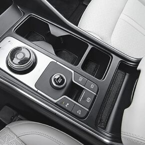 auovo Cup Holder Insert Liner Coaster Compatible with Kia Sorento Accessories 2021 2022 2023 Anti Dust Mats Custom Fit Car Center Console Door Pads 21Pcs/Set (Black Trim)
