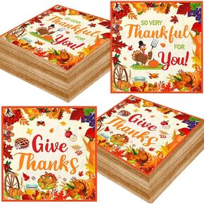 48Pcs Thanksgiving Napkins Friendsgiving Party Decorations Friendsgiving Napkins for Thanksgiving Decorations Thanksgiving Party Decorations Thanksgiving Party Supplies