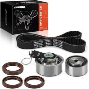 A-Premium Engine Timing Belt Kit Compatible with Hyundai & Kia Cars - Elantra 2006-2012, Tucson 2006-2009, Tiburon 2007-2008, Soul 2010-2011, Spectra/Sportage/Spectra5 2006-2009 - 2.0L