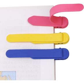 3 Pcs Silicone Automatic Bookmarks Reading Enthusiasts Book Jewellery Book Accessories Men Women