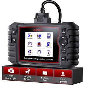 Obd2 Scanner All System Diagnostic Tool for VW AUDI, OIL/BMS/EPB/SAS Reset/118 Live Data/Battery Test, ABS SRS Transmission Check Engine Code Reader-iCarsoft VAWS V2.0 Enhance Version (for SEAT SKODA)
