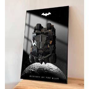 Display Wall Board for Lego DC Batman La Batmobile Tumbler 76240,Building Blocks Display Wall Mount for Lego Car - Ideal Gifts for Lego Lovers,Size:29.5x17.7 in