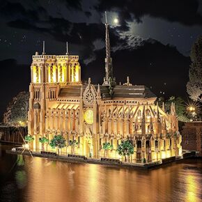 LED Lighting Compatible with Lego Notre-Dame de Paris 21061, Light Kit Compatible with Lego 21061, Giving Light to Model, NOT Included The Model Set(RC Model)