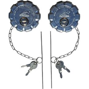 3" Keyed Alike Pair Locking Diesel Fuel Cap for Volvo VNL Series Low Sulfur Fuel Tanks