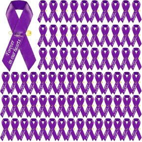 100 Pcs Funeral Ribbons Memorial Ribbon Funeral Pins Classic Memorial Service Respect Meditation Personalized Ribbon Bow with Safety Pins for Mourning Remembrance Day Funeral Event
