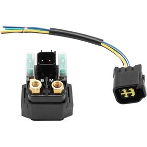 M MATI Starter Solenoid Relay & Plug for Yamaha Raptor 700 700R 250 125 2006-Up Kodiak 450 2018-Up 5UG-81940-00-00 5B4-81940-00-00 4D3-81940-00-00
