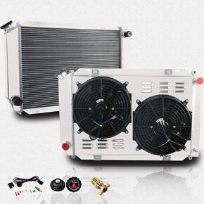 3 Row Core All Aluminum radiator Compatible With 1979-1993 Ford Mustang Foxbody LX/GT/Cobra V8 MT