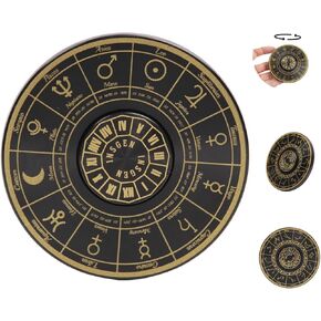 Fidget Toys Fidget Spinners for Adults, Metal Spinning Spinner Top Toy, Anxiety Toys Stress Relief Reducer, Party Favors for Adults Stuffers Tarot Constellation Spinning Tops Toys (Gold Tarot)