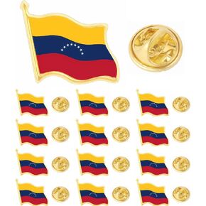 12/25/50PCS small Bolivarian Republic of Venezuela Flag lapel pin Venezuelan flag pins badge bulk