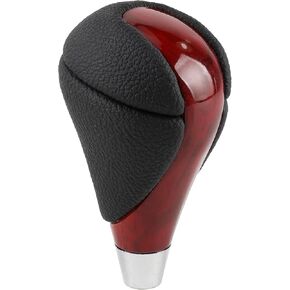 AUTOKAY Walnut Wood Leather Gear Shift Knob Fits for Lexus is F IS250 IS350 LS460 LS600h SC300 SC400 GS300 GS350 GS400 GS430 GS450h GS460 ES300 ES300h ES330 ES350 RX350 RX450h