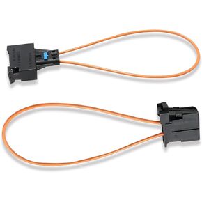 2 PCS Car Loop Fiber Optic Short Circuit Test Ring, Female Male Fiber Optic Bypass Loop Adapter Connector Equipment Tool, 1394916 Diagnostic Accessories, for Most Cars (Black & Orange)