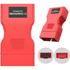 Autel Original 12 Pin Male to 16 Pin Female OBDII Adapter for GM/Daewoo, OBD2 to OBD1 Connector Work with Autel Diagnostic Tool MK808S, MK808BT PRO, MK900, MS906 PRO, Elite II PRO, Ultra, etc