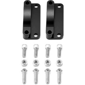 Wsays Front Fender Riser Relocator 20mm Spacer Bracket Kit Lift Adapter Black Compatible with Harley Touring Electra Glide Road King FLHR FLHT 21" Wheel 2003-2013 Models