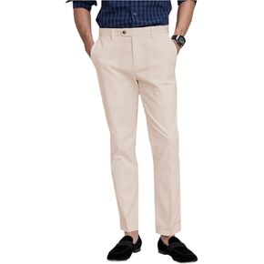 SevenBoy Men's Dress Pants Slim Fit Flat Trousers Regular Fit Business Suit Pants