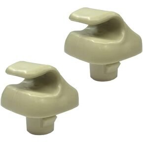 2PCS Beige Sun Visor Support Clip, Replacement for Honda Accord Civic CR-V Element Odyssey Pilot Ridgeline, Replaces OE: 88217S04003ZA (Sun Visor Support Clip Holder Bracket Hanger)
