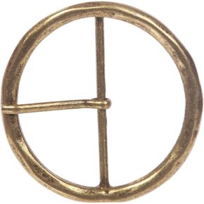 2 3/4" (70 mm) Single Prong Round Circle Center Bar Belt Buckle