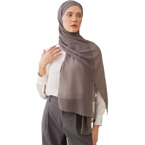 Modest Instant Chiffon Hijab | Easy To Wear, Pre-Sewn, Premium Lightweight, Flowy, Chiffon Wrap Head Scarf for Women
