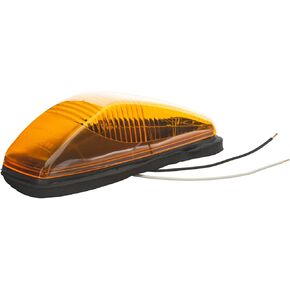 Grote 46813 Small Aerodynamic Cab Marker Light Without Chrome Bezel - Amber