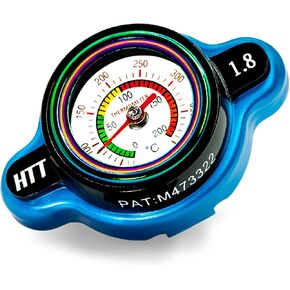 Keep Motorcycle/ATV Cool and Safe Radiator Cap Monitor Prevent Leaks, Compatible with most B*TA, HUS*B*Rg, K*M, H*sqv*rna, S*lk*rk and most Western 1.8Kg/cm2 (25.6PSI) (W1-Royal Blue)
