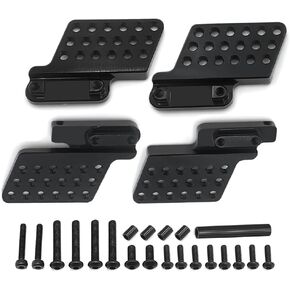 MOHERO 4Pcs TRX4M Adjustable Height Shock Mount - Multi-Hole Front Rear Shock Damper Holder for 1/18 Bronco Defender RC Car Upgrade Part