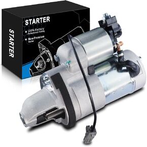 Starter Motor Fits for:-Nissan 370Z for:-Infiniti Q40 Q50 QX50 Q60 Q70 Q70L QX70 M37 G25 G37 EX37 FX37 V6 2.5L 3.0L 3.7L 12W 1.6KW 10Teeth Replace OE# 23300-EY00E, 16022, 17529, 17934N